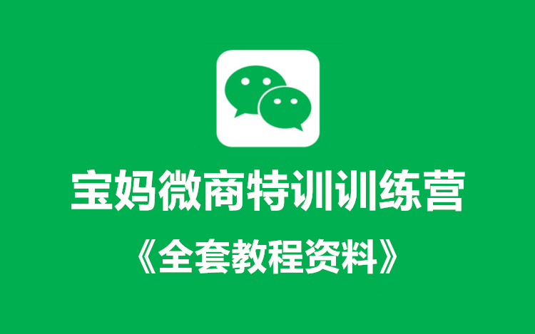 宝妈微商特训+《全套视频教程》