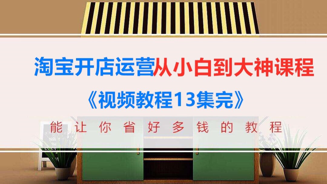 淘宝开店运营从小白到大神课程