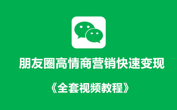朋友圈高情商营销快速变现+《全套视频教程》
