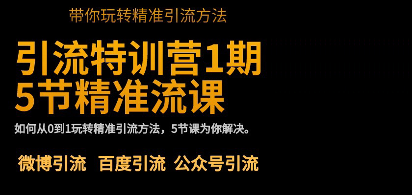 全网精准引流布局，一招鲜吃遍天的精准被动引流